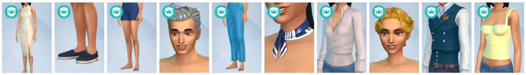 The Sims 4 Royalty & Legacy - CAS Items 4