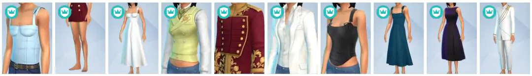 The Sims 4 Royalty & Legacy - CAS Items 5