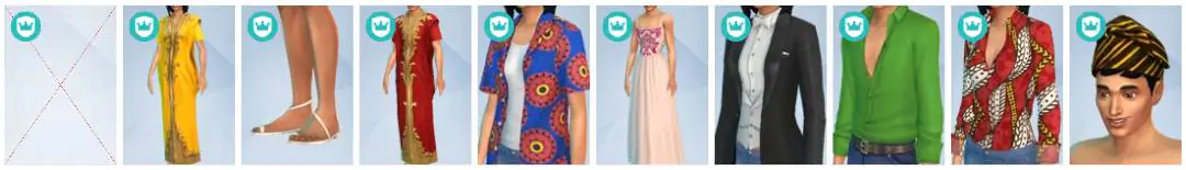 The Sims 4 Royalty & Legacy - CAS Items 8