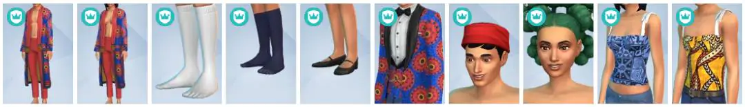 The Sims 4 Royalty & Legacy - CAS Items 9