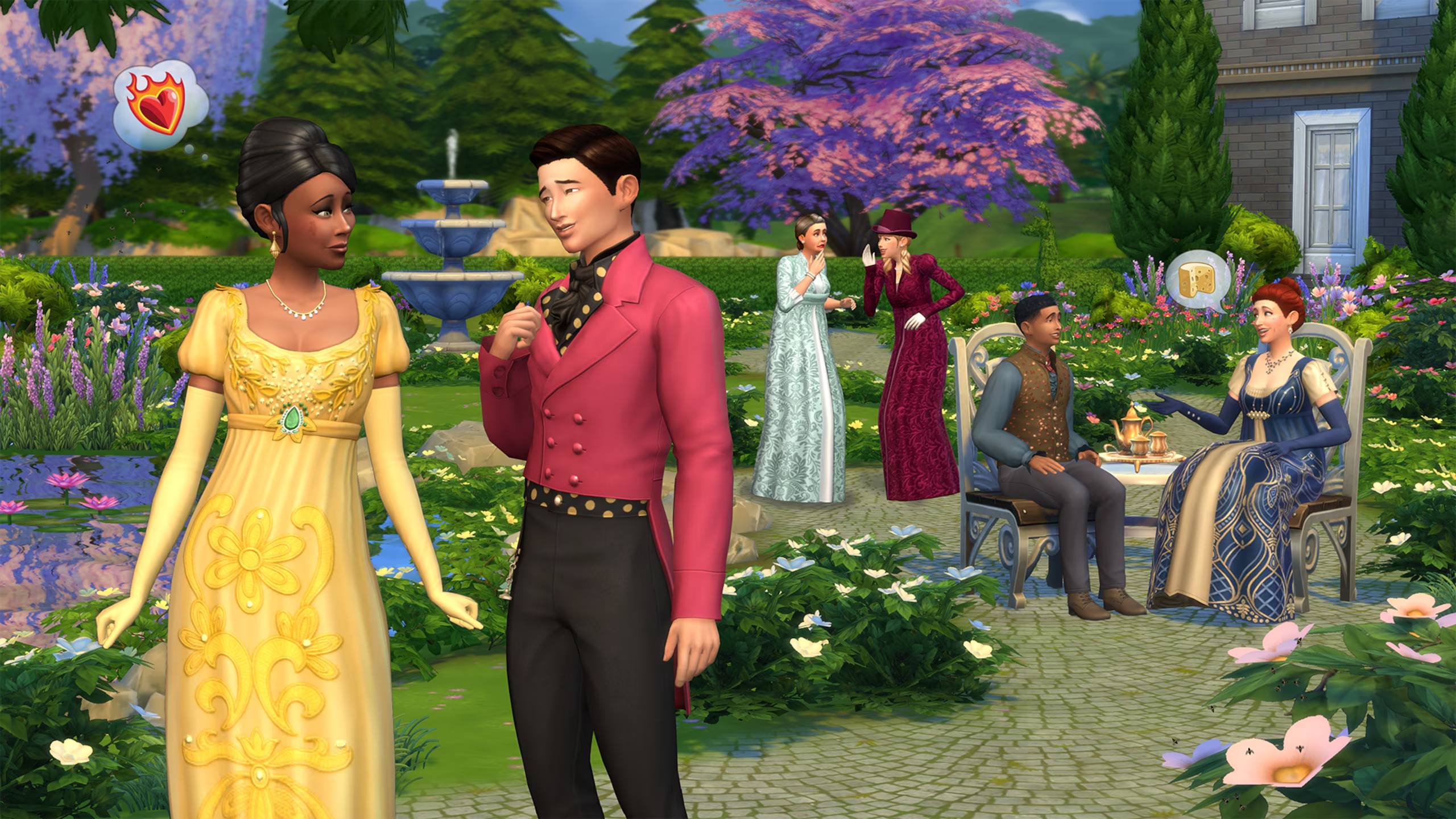 The Sims 4 Lady Bridgerton's Masquerade Ball Fashion Kit - The Sim Architect
