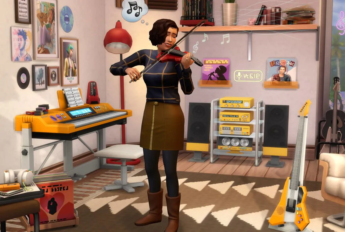 The Sims 4 Music Den Kit Cover