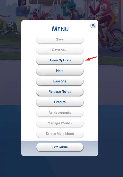 How to Enable Mods and Custom Content / CC - Click on Game Options