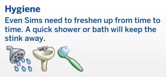 Sims 4 Cheats to Fill Needs and Motives - The Sim Architect Sims 4 Hygiene Need (Cleanliness / Cleanness) Description