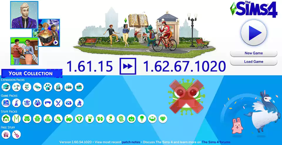 Sims 4 1.62.67.1020 Update Only