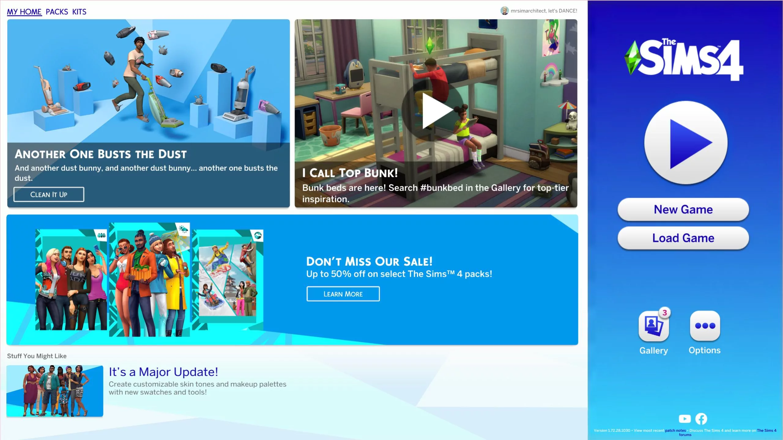 The Sims 4 All in One Automatic - The Sim Architect The Sims 4 1.72.28.1030 Title Screen