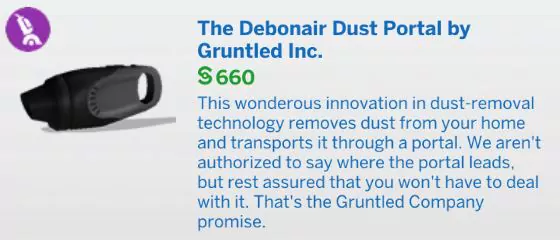 The Sims 4 Bust the Dust Kit Pack - The Sim Architect The Sims 4 Bust the Dust - The Debonair Dust Portal Vacuum