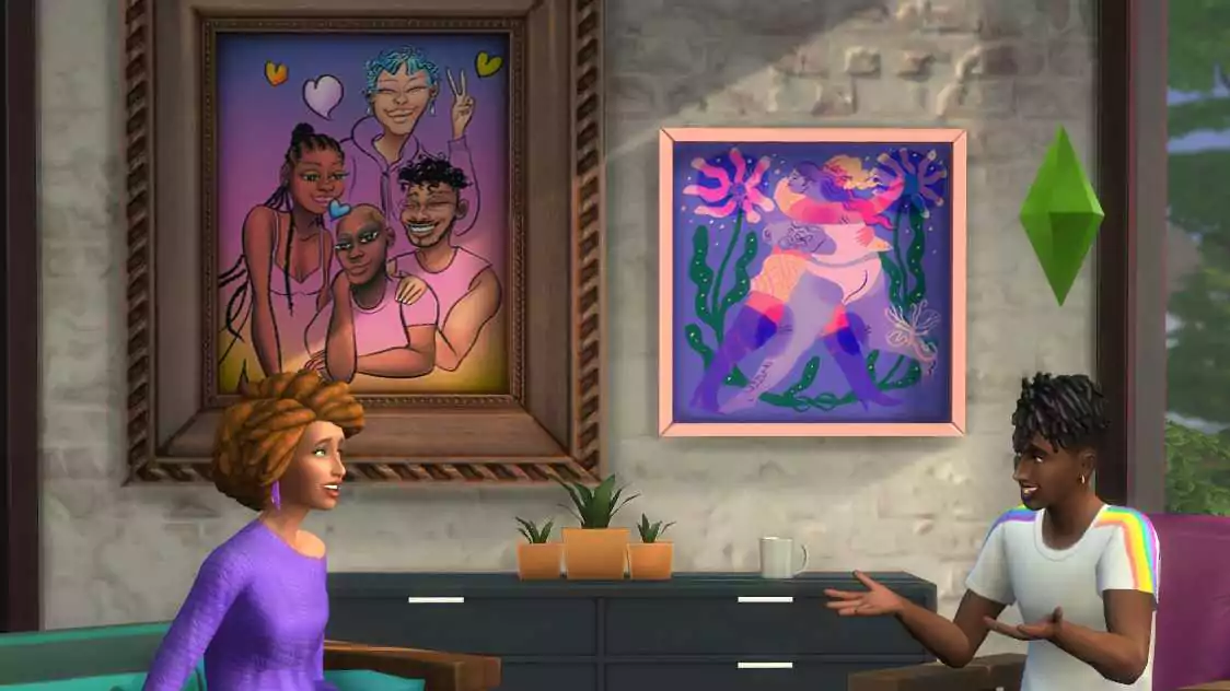 The Sims 4 1.77.131.1030 Artwork Scene
