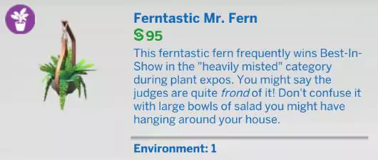 The Sims 4 Blooming Rooms Kit 1.81.72.1030 - November 9, 2021 - The Sim Architect The Sims 4 Blooming Rooms Kit - Ferntastic Mr Fern