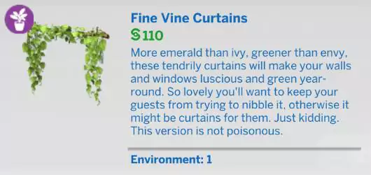 The Sims 4 Blooming Rooms Kit 1.81.72.1030 - November 9, 2021 - The Sim Architect The Sims 4 Blooming Rooms Kit - Fine Vine Curtains