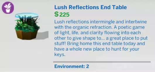 The Sims 4 Blooming Rooms Kit 1.81.72.1030 - November 9, 2021 - The Sim Architect The Sims 4 Blooming Rooms Kit - Lush Reflections End Table