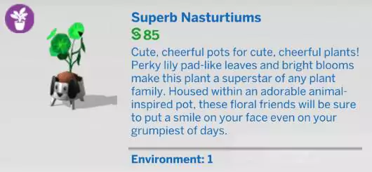 The Sims 4 Blooming Rooms Kit 1.81.72.1030 - November 9, 2021 - The Sim Architect The Sims 4 Blooming Rooms Kit - Superb Nasturtiums