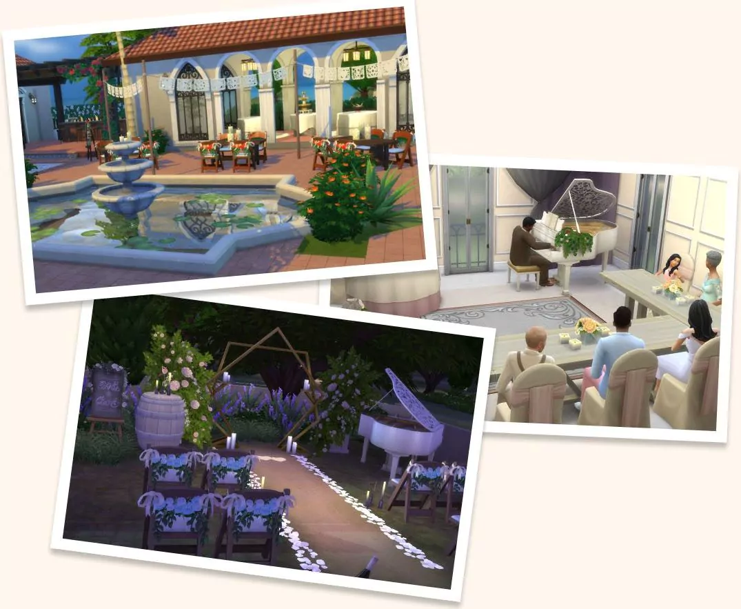 The Sims 4 My Wedding Stories Game Pack - The Sim Architect The Sims 4 My Wedding Stories - Venues