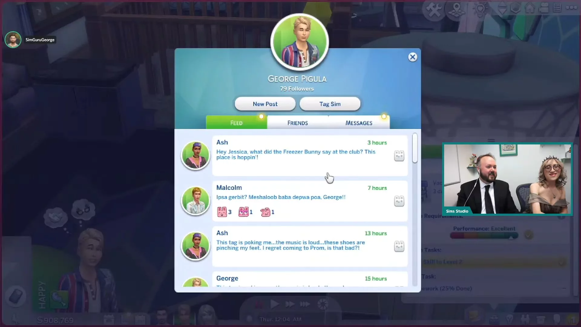 The Sims 4 Update 1.90.358.1030 - July 26, 2022 - The Sim Architect The Sims 4 High School Years Livestream - New Mobile Phone Interface - Social Bunny Interface