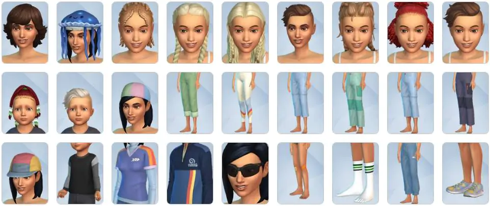 The Sims 4 Adventure Awaits Expansion Pack - CAS Items
